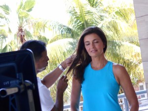 Paulina Poriskova Infomercial Shoot On Location