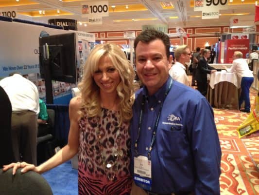 Debbie Gibson & Fan @ CShop Trade Show Appearance