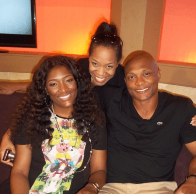 Taj & Eddie George On Set