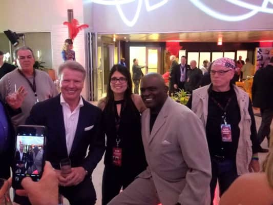 Lawrence Taylor & Phil Simms together again courtesy of The CShop for Resort World Catskills opening.