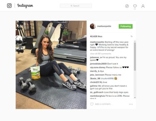 CShop - Madison Pattis Social Post