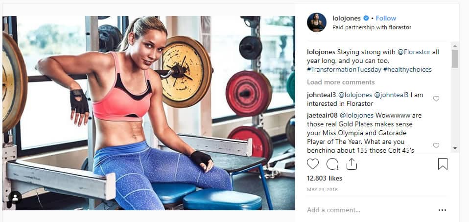 Olympian Lolo Jones Brand Ambassador Campaign - Social Post