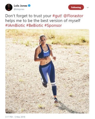 CShop - Olympian Lolo Jones Social Post